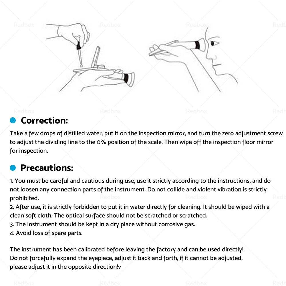 0-80% Range ATC Alcohol Refractometer for Liquor Testing