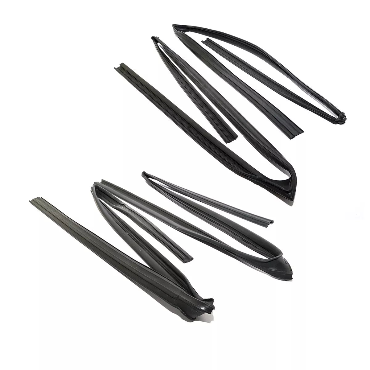 Front Rear Door Glass Run Channel for Honda Civic 4D 2012-2015