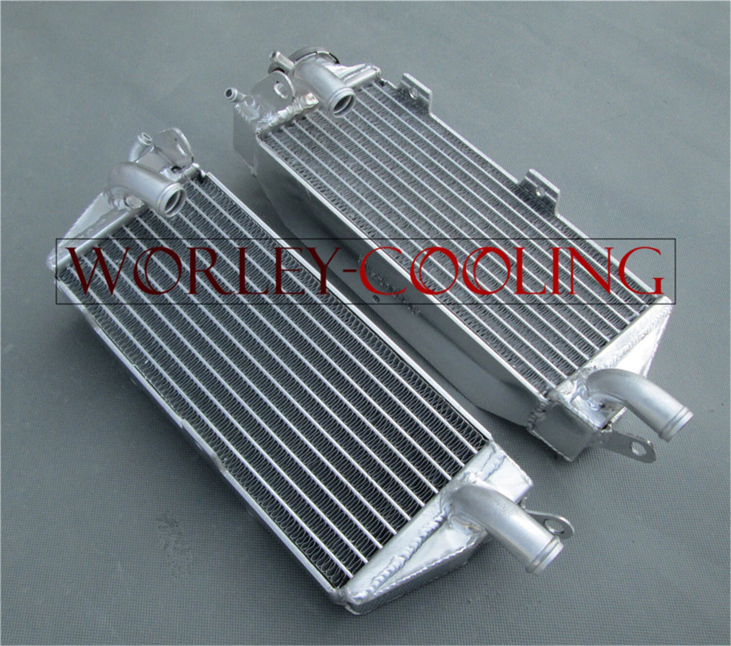 Aluminum Radiator + Blue Hose for Husqvarna AE/CR/WR/XC 400/430/500 (1984-87)