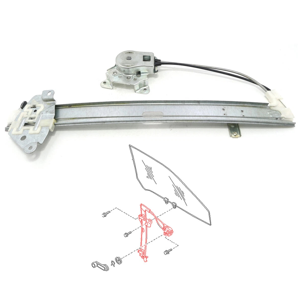 Front Left Window Regulator for Nissan Pathfinder WD21 Terramax 4WD 1985-1995