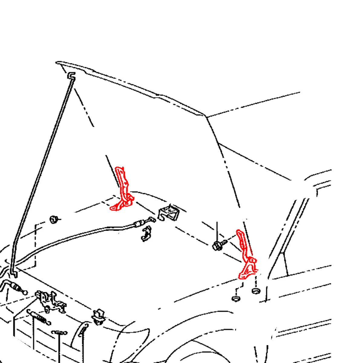 Bonnet Hinge for Toyota Hilux Revo 2015-2023