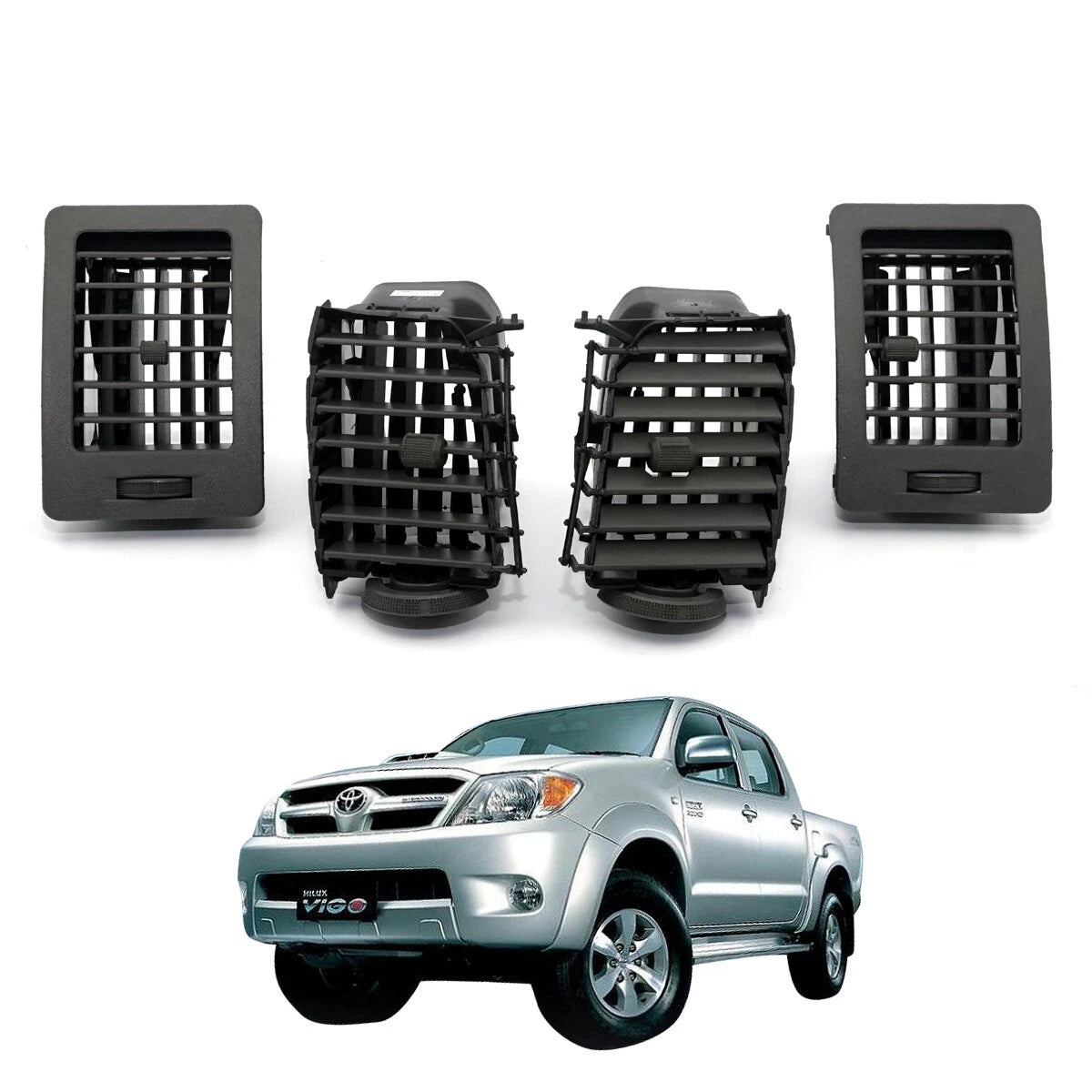 Gray Air Vent Grille for Toyota HiluxKUN10 KUN25 TGN36 2004-2015