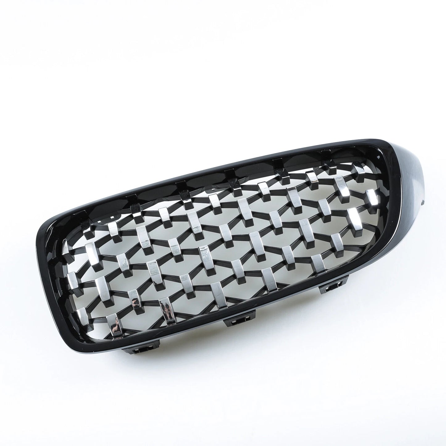Front Grille Black/Chrome Diamond Slats for BMW F32 F33 F36 F80 F82 M3 M4 (2012-2020)