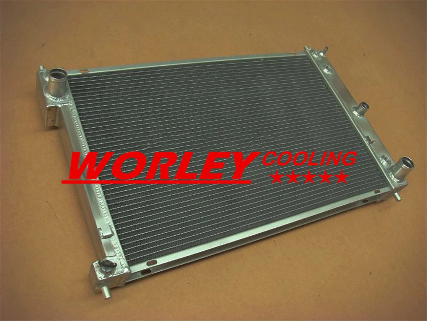 Aluminum Radiator + Blue Silicone Hoses for Ford AU Falcon 4.9L V8 (98-02)