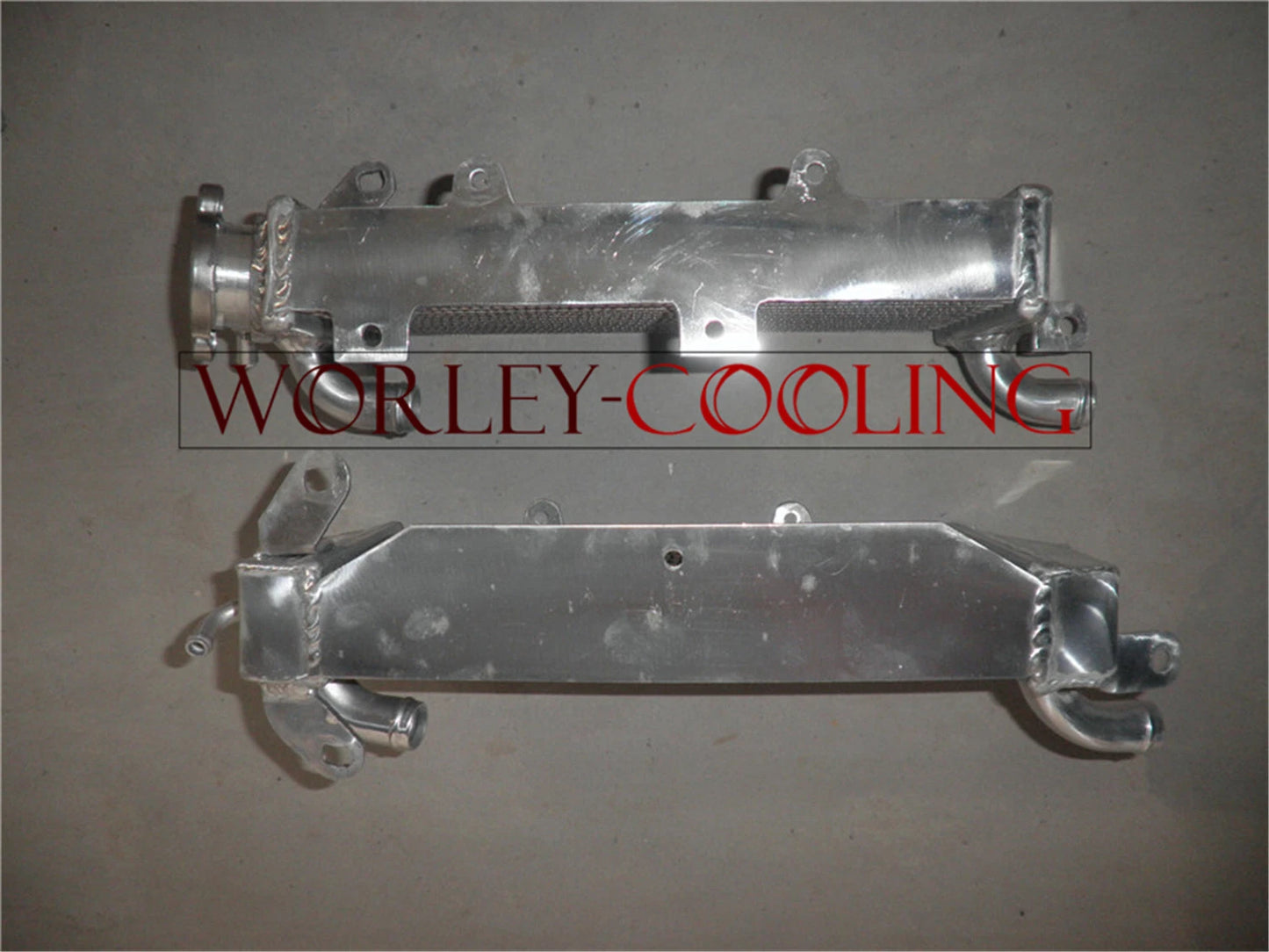 Aluminum Radiator + Blue Hose for Husqvarna AE/CR/WR/XC 400/430/500 (1984-87)