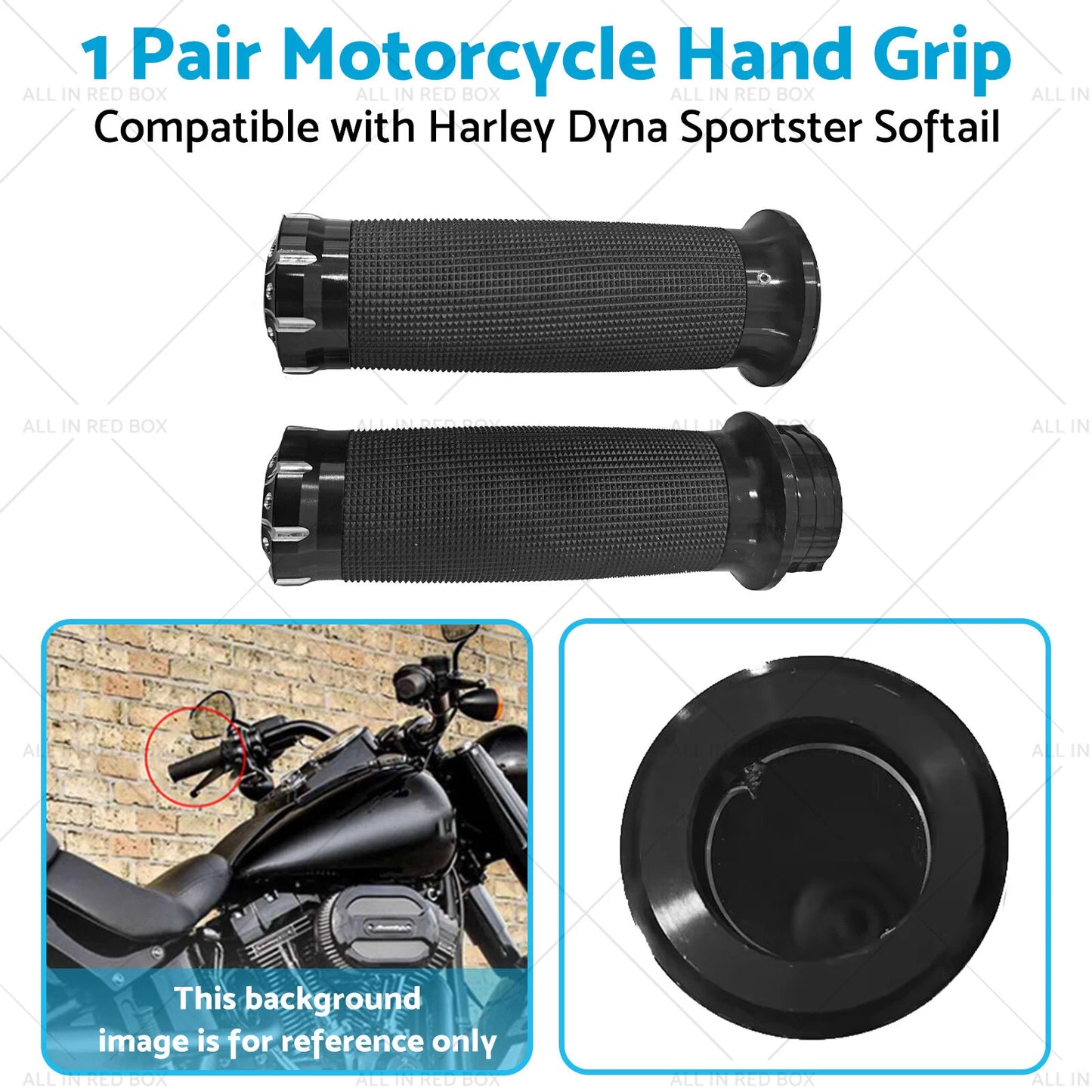 1" Hand Grip for Harley Dyna, Sportster (2004-2023) - 2PCS