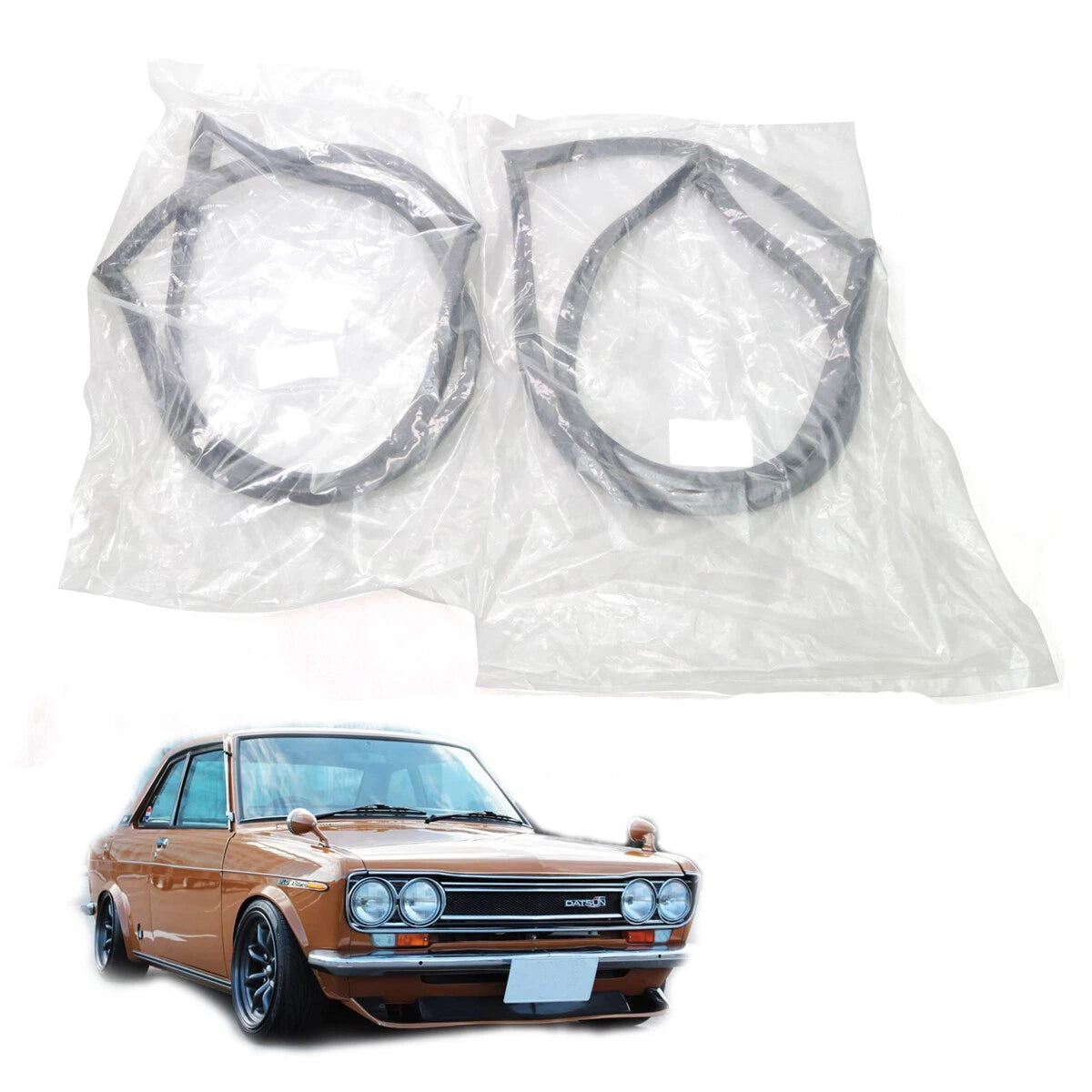 Rear Side Window Weatherstrip for Nissan Bluebird Datsun 510 1600 Sedan 1967-1973