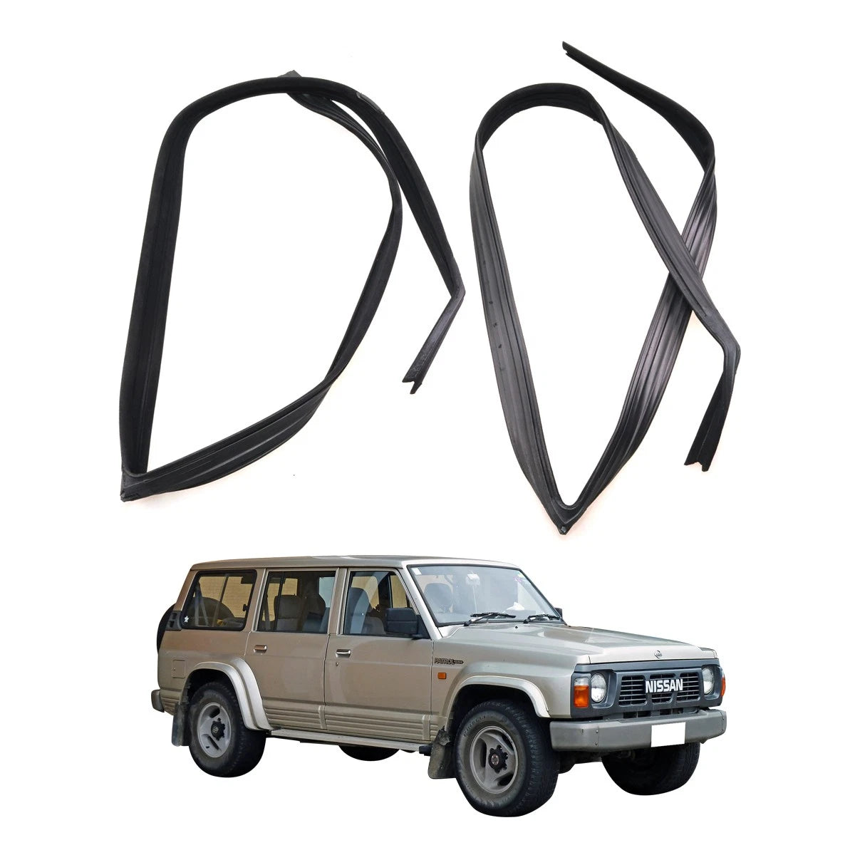 Front Door Glass Run Channel Seal for Nissan Patrol Safari Y60 1987-1997