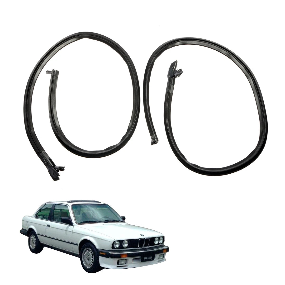 Front Door Gasket Weatherstrip for BMW 3 Series M3 E30 318is 320is 325iX 1982-1994