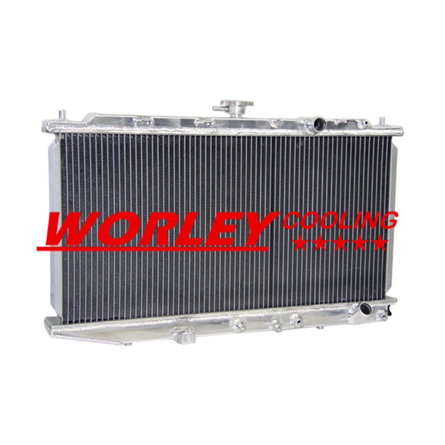 Aluminum Radiator + Fan for Honda Civic ED CRX 1.5/1.6L I4 (1987-1991)