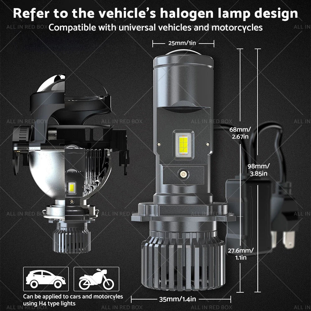 Bi-LED Projector Lens Headlight Bulbs for Mini (2010-2023)