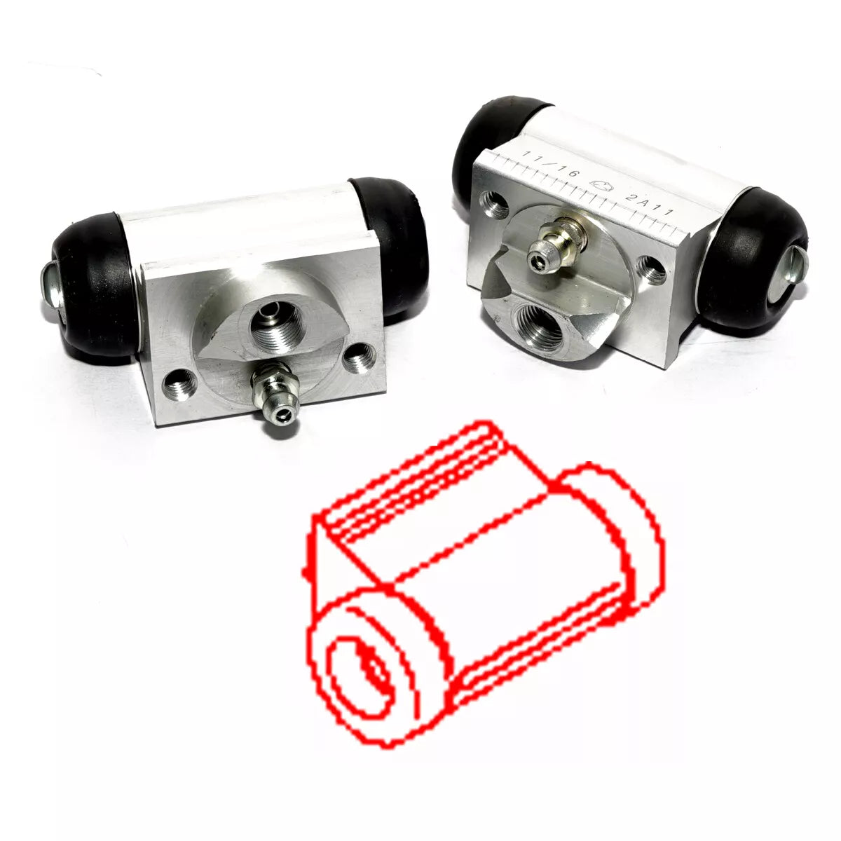 Rear Wheel Brake Cylinder Set 1.2L for Nissan Micra March K13 2010-2020