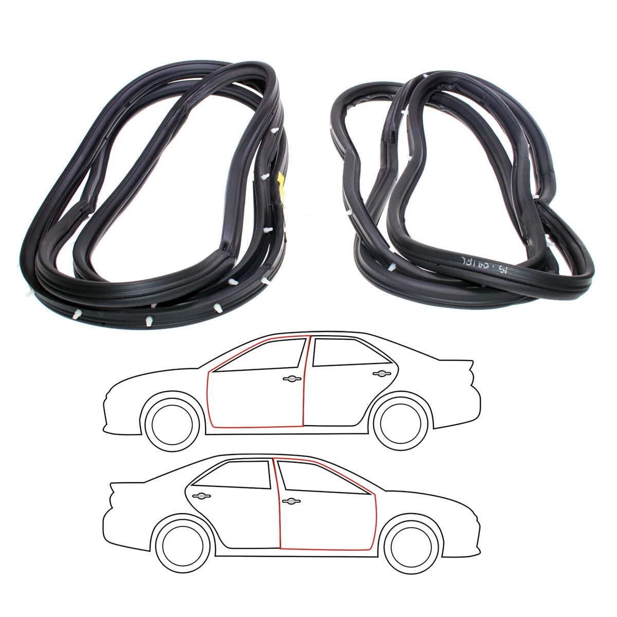 Front Door Weatherstrip Seals for Mitsubishi Colt Lancer 1979-1987