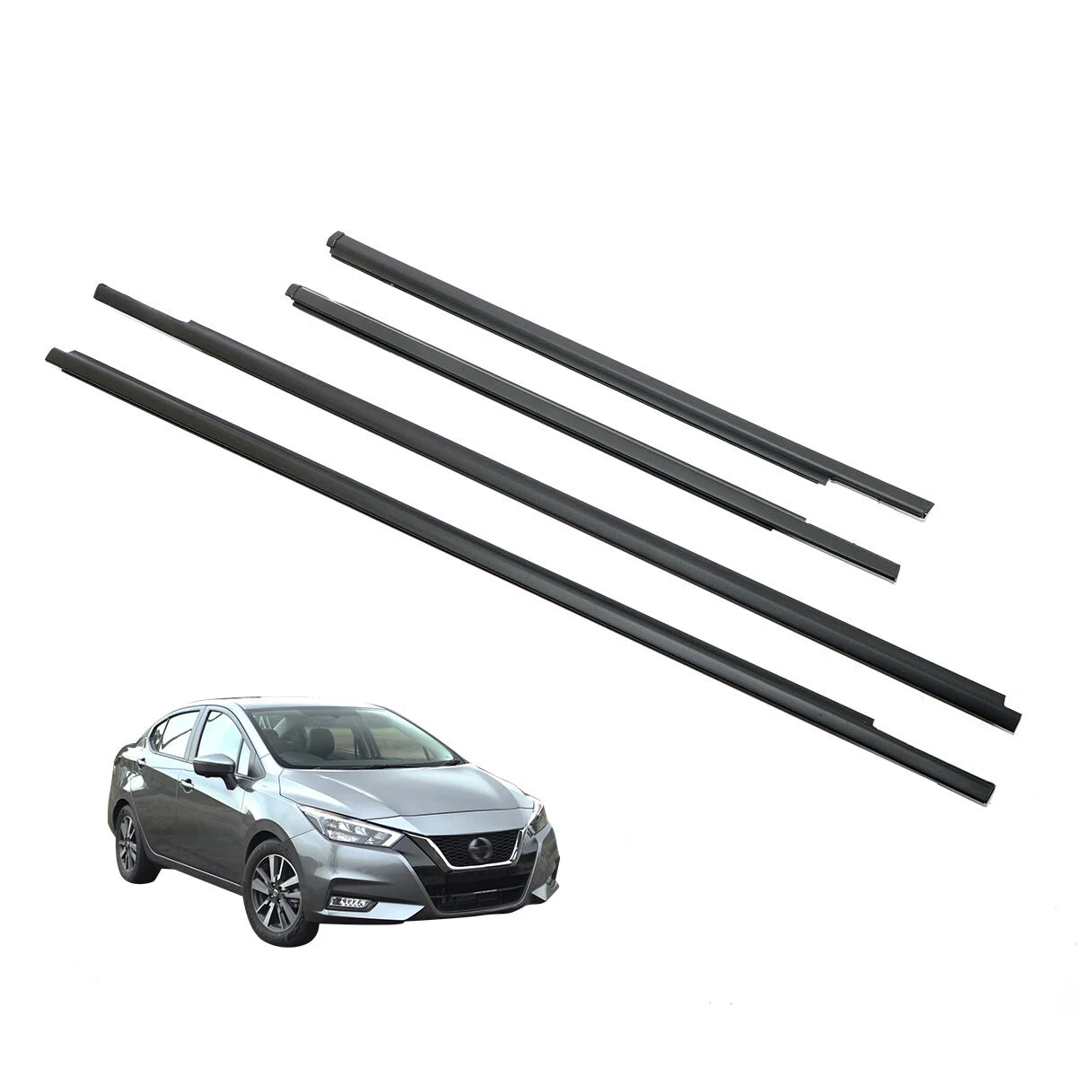 Rear Door Belt Molding Set for Nissan Almera Versa Latio Sunny 2011-2019