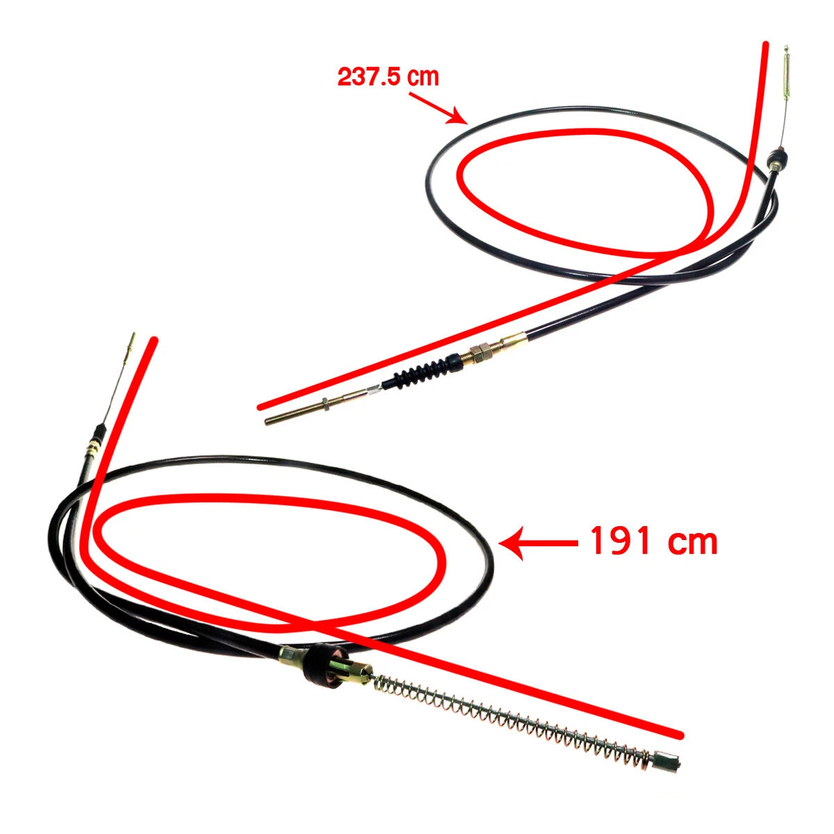 Rear Hand Brake Cables for Mitsubishi Triton L200 2WD 1986-1996