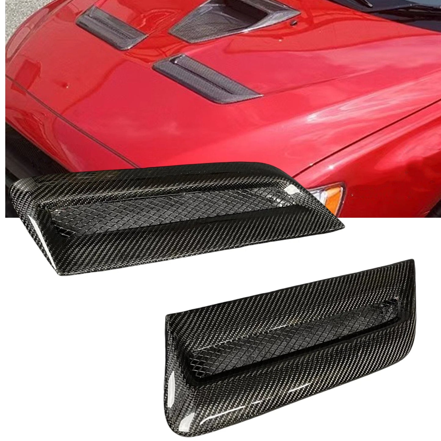 Air Vents for Mitsubishi Lancer EVO 10 (2008-2015) Carbon Fiber