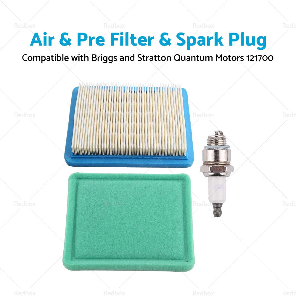 Air Filter & Spark Plug for Briggs & Stratton Quantum Motors (2000-2023)
