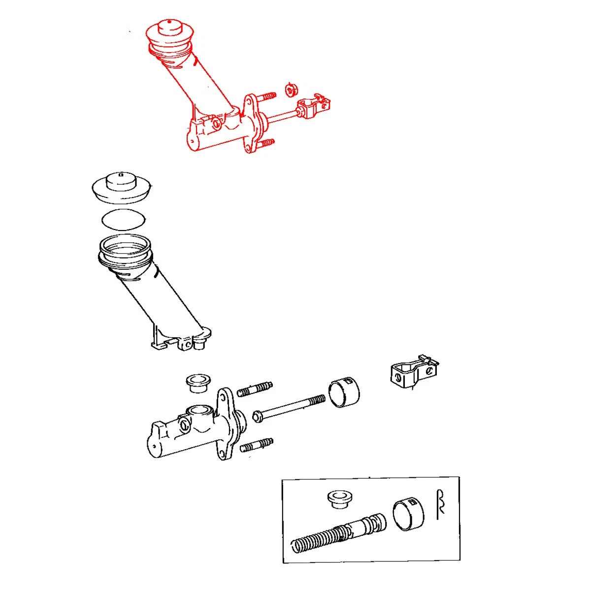 5/8 Clutch Master Cylinder for Toyota Avensis T220 1997-2003