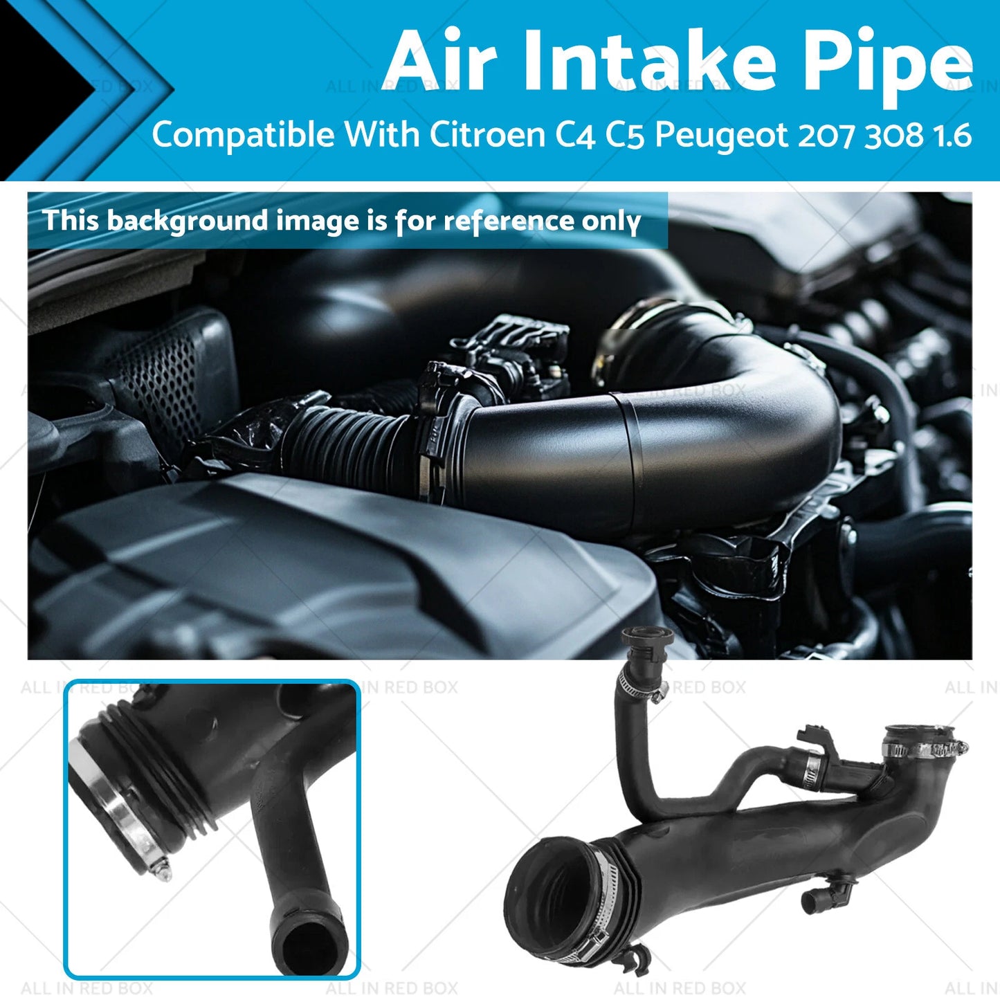 Air Intake Pipe Hose for Citroen C4 C5 Peugeot 207 308 3008 5008 (2004-2023)