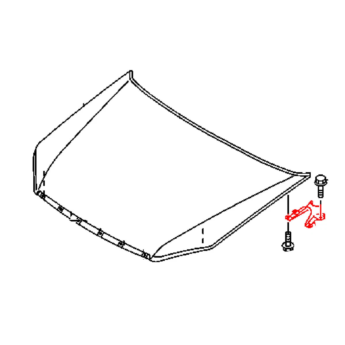 Bonnet Hinge Set for Isuzu D-Max Chevrolet RT50 RT85 4WD Utility 2012-2023