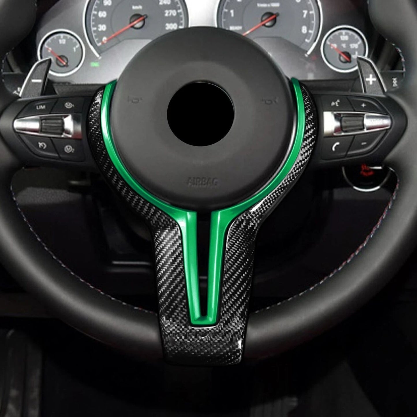 1 x Steering Wheel Cover Trim for BMW M2 F87 M3 F80 M4 F82 (2014-2020)