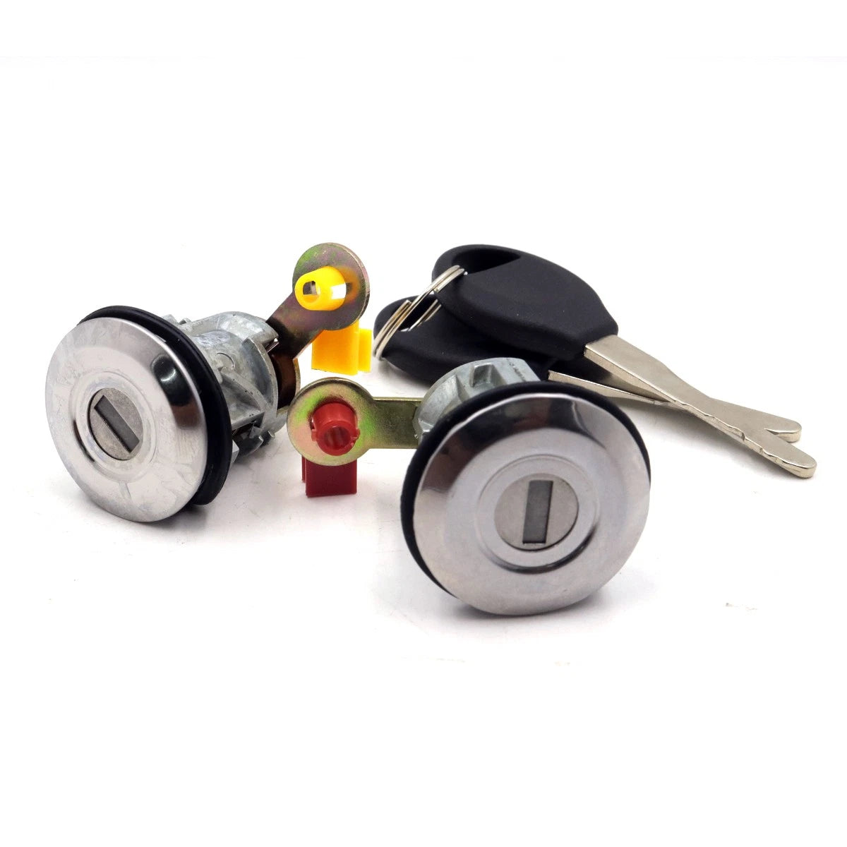 Door Lock x2 & Keys for Nissan Navara D22 NP300 1997-2004