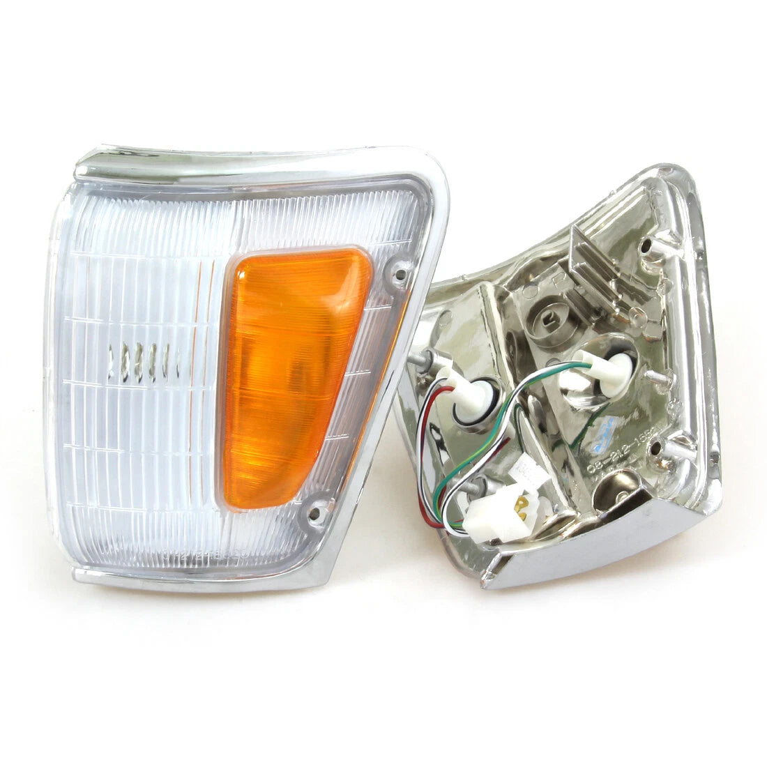 Chrome Corner Indicator Light x2 for Toyota Hilux RN80 RN90 1989-2016
