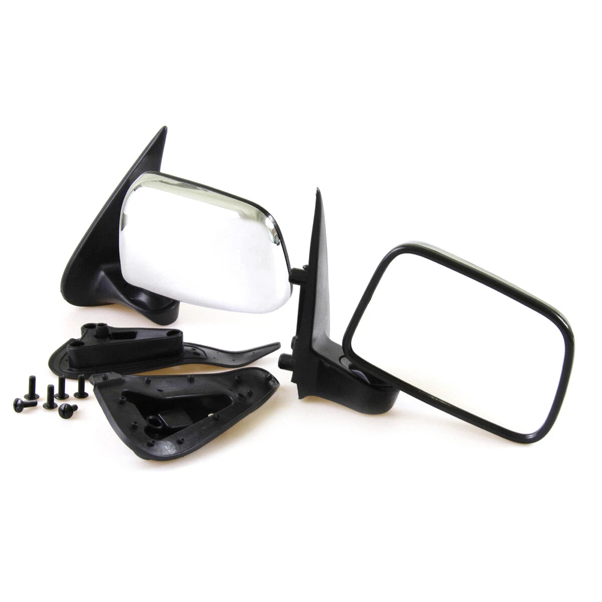 Chrome Manual Door Wing Mirrors x2 for Toyota Hilux2.5TD 1997-2005