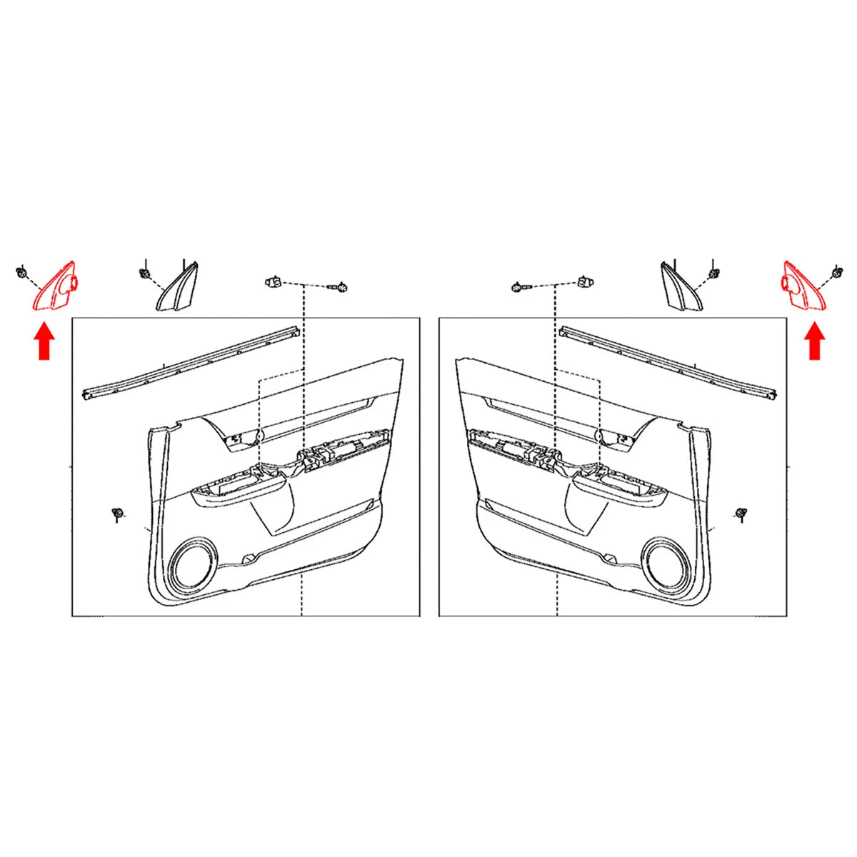 Front Door Lower Frame Bracket for Toyota Hilux Revo 2015-2023