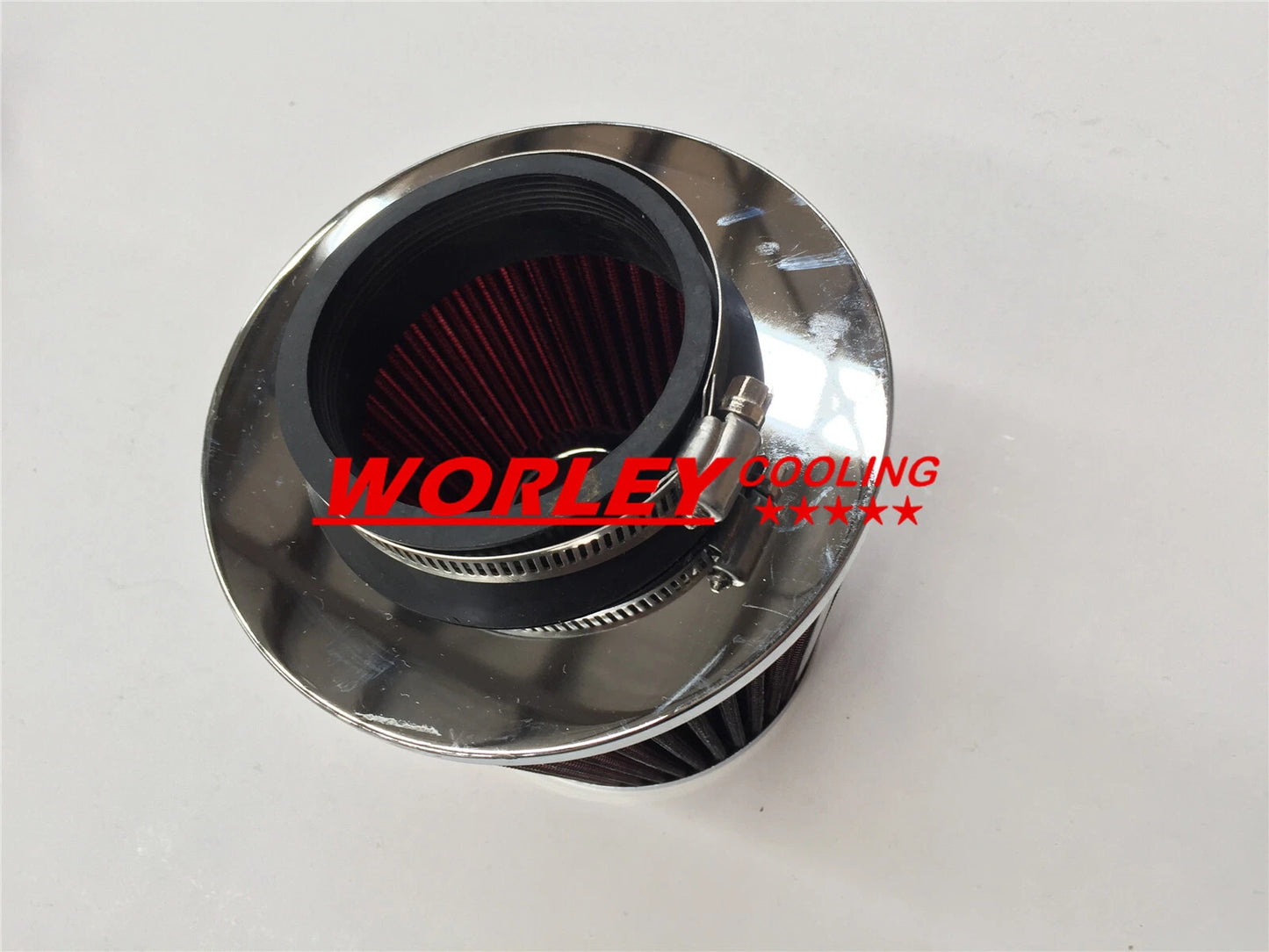 AIR INTAKE + RED TAPERED FILTER KIT for Acura Integra (1990-1993)