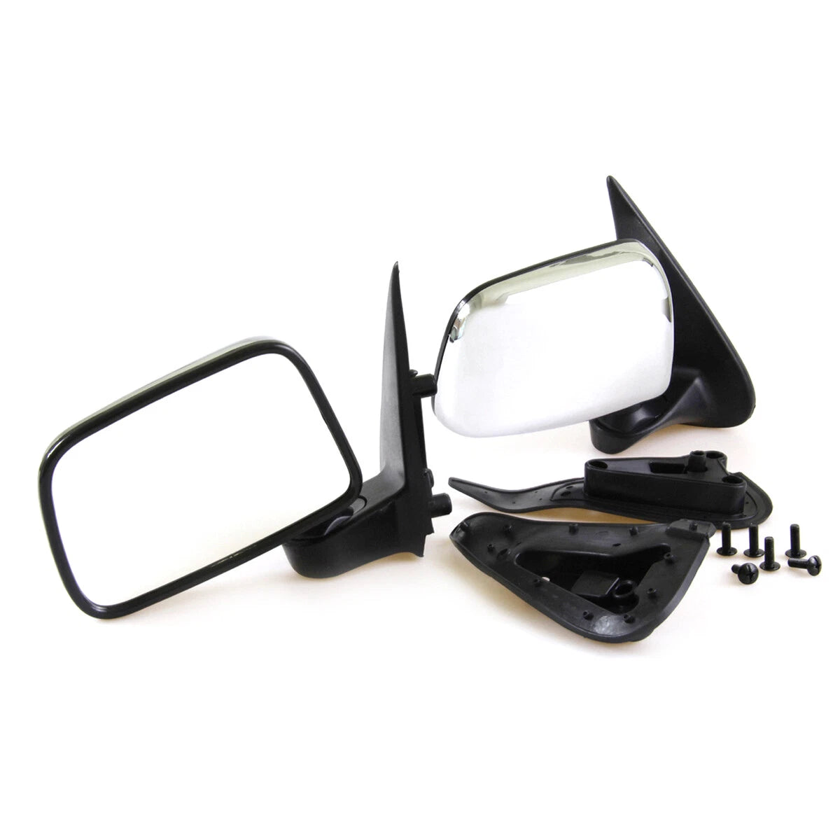 Chrome Manual Door Wing Mirrors x2 for Toyota Hilux2.5TD 1997-2005