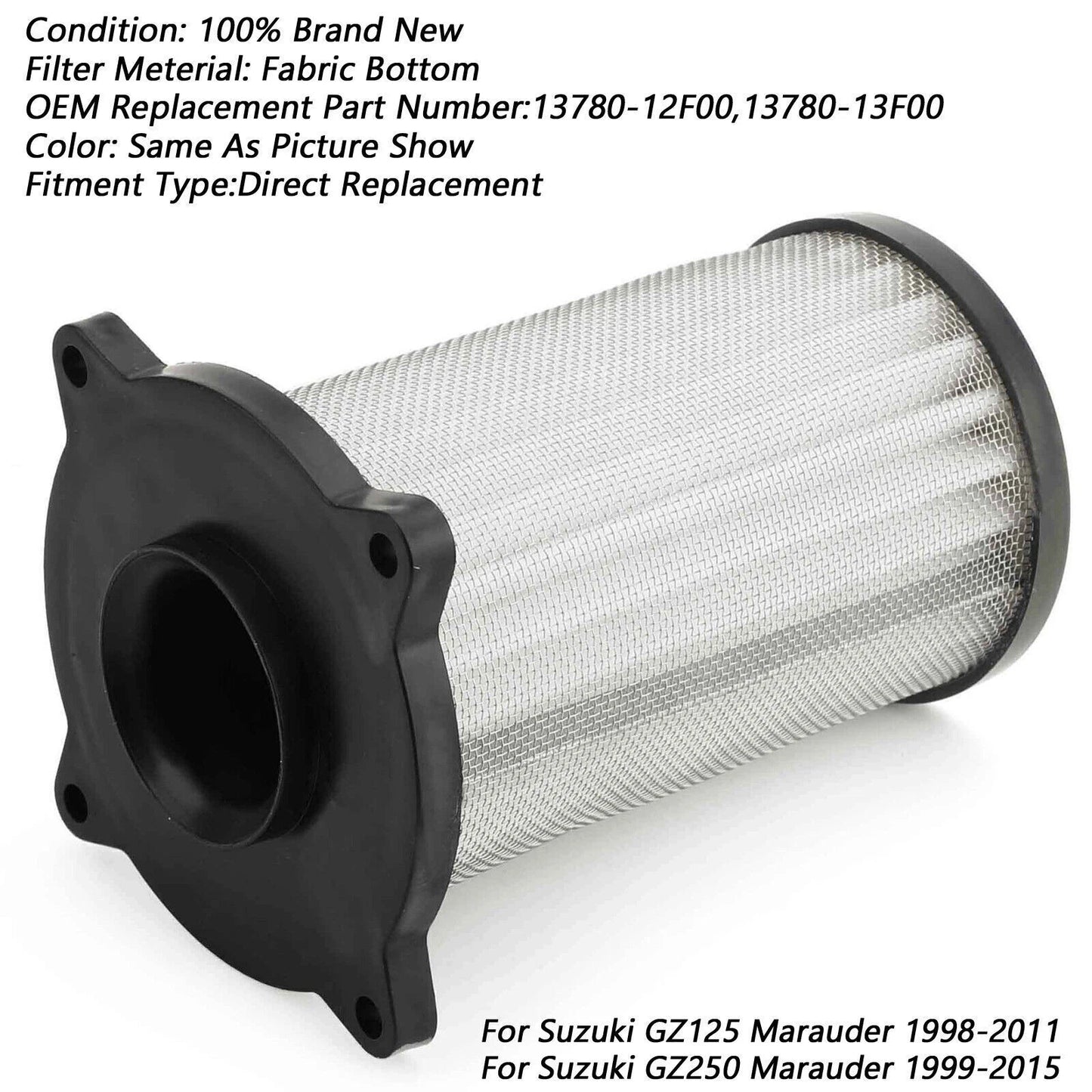Air Filter for Suzuki GZ 125 Marauder (1998-2011) & GZ 250 Marauder (1999-2015)