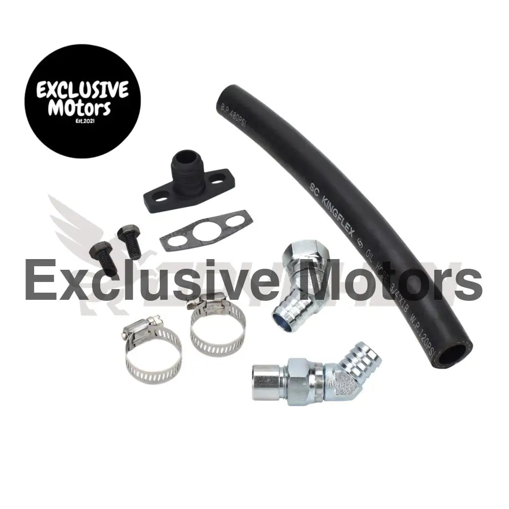 Turbo Oil Drain Hose Kit Toyota 1fz Fe Garrett G Series G25 G30 G35