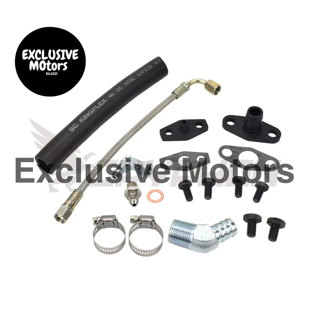 Turbo Oil Feed Return Line Kit Nissan Rb20 Rb25 Rb30 T67 25g