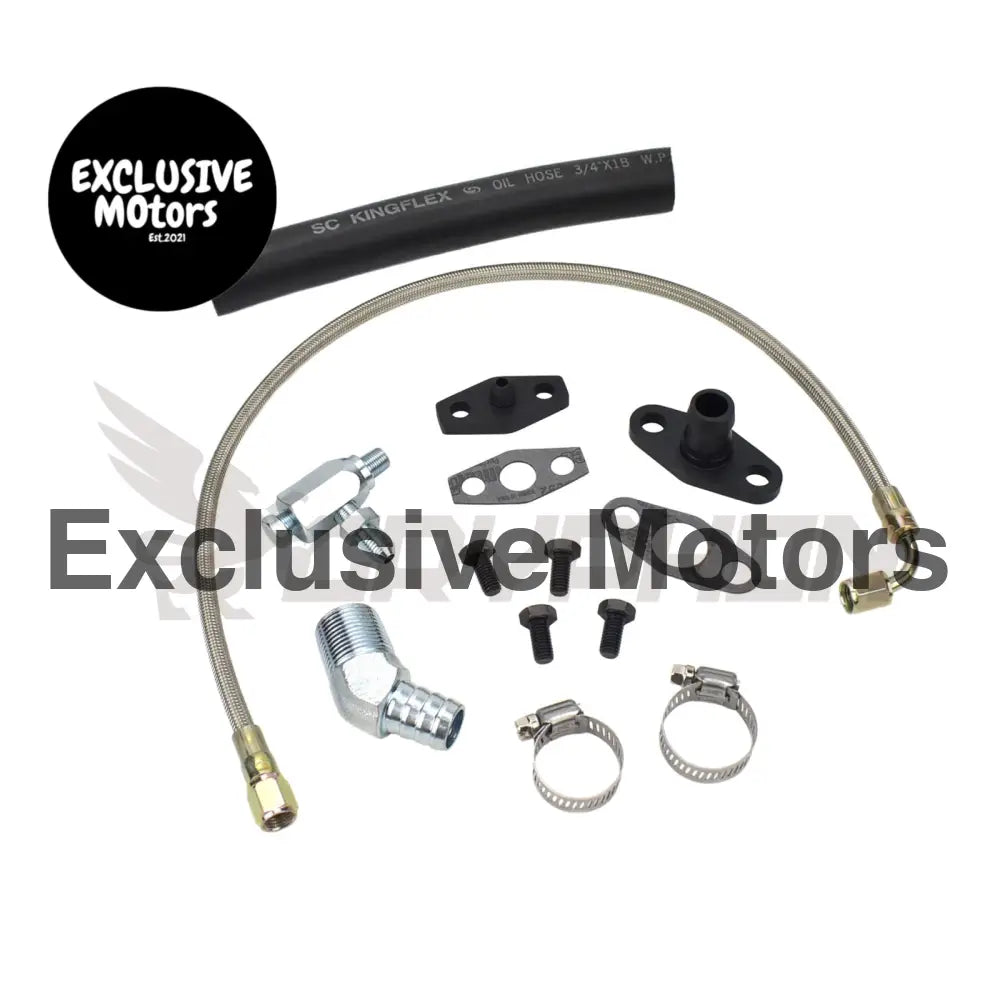 Turbo Oil Feed Return Line Kit Nissan Td42 Gq Hitachi Ht18