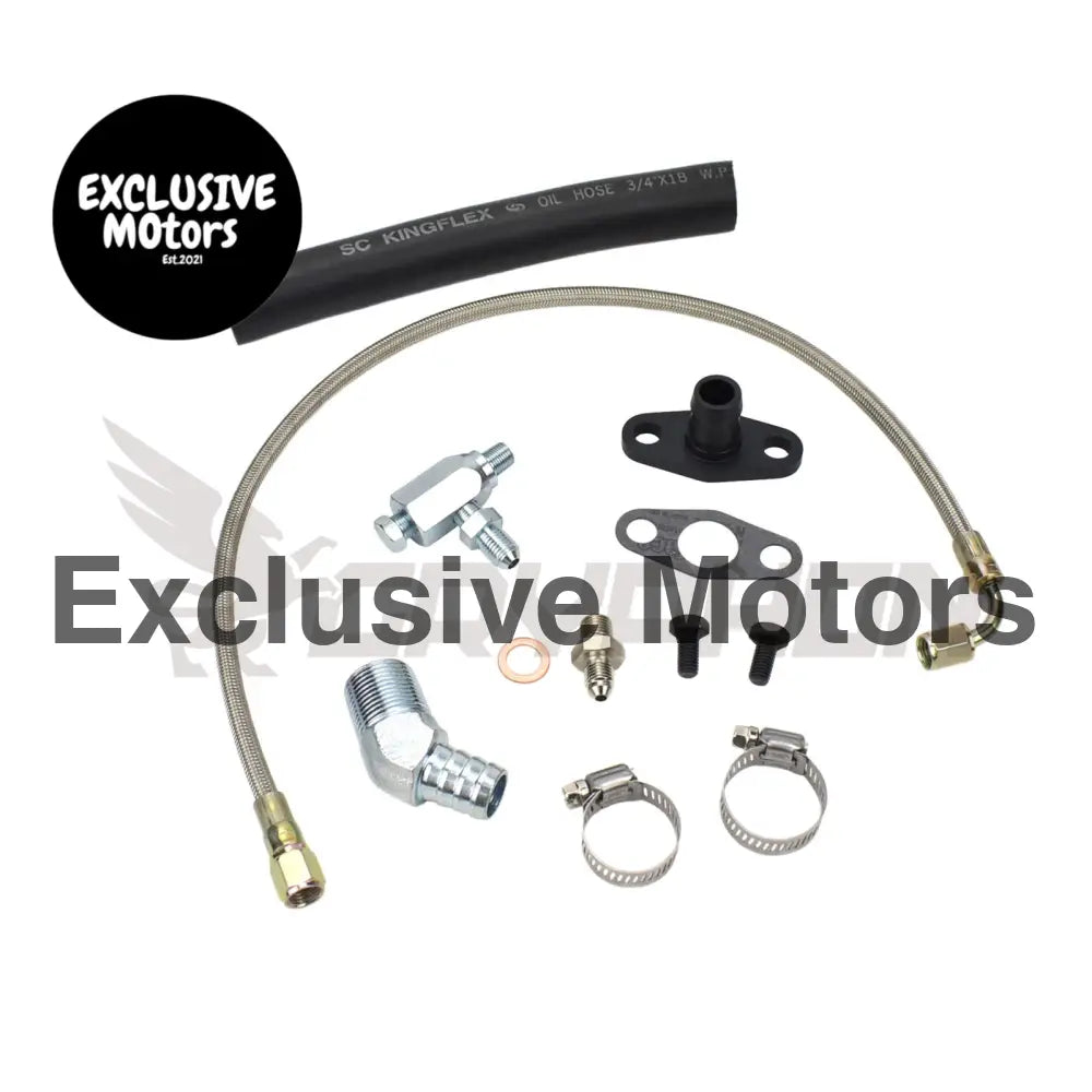 Turbo Oil Feed Return Line Kit Nissan Td42 Gq Holset Hx30 Hx35