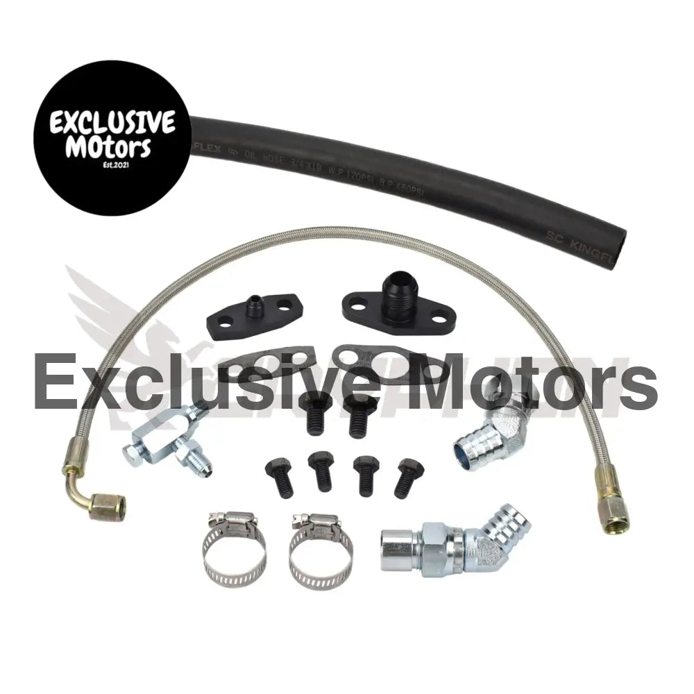 Turbo Oil Feed Return Line Kit Toyota 1fz Fe Garrett G Series G40 G42 G45