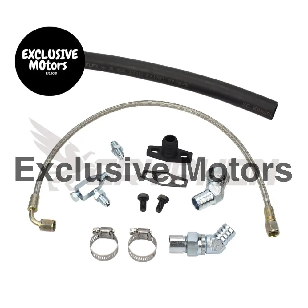 Turbo Oil Feed Return Line Kit Toyota 1fz Fe Garrett Gt35r