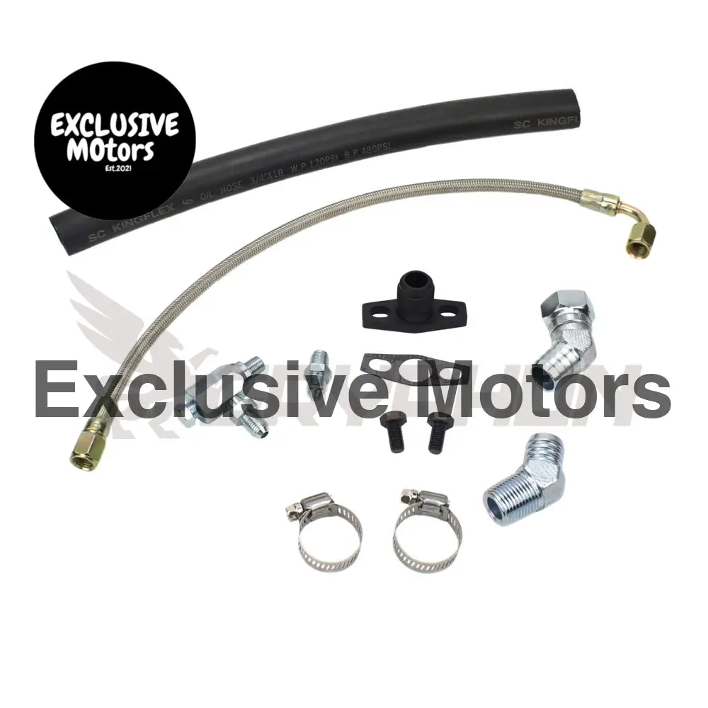 Turbo Oil Feed Return Line Kit Toyota 2rz 3rz Garrett Gt28r Gt30r