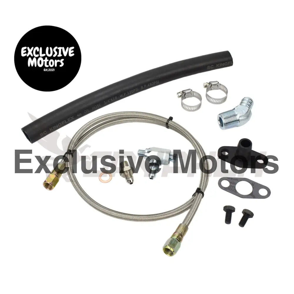 Turbo Oil Feed Return Line Kit Toyota Land Cruiser 1hz Holset Hx30 Hx35