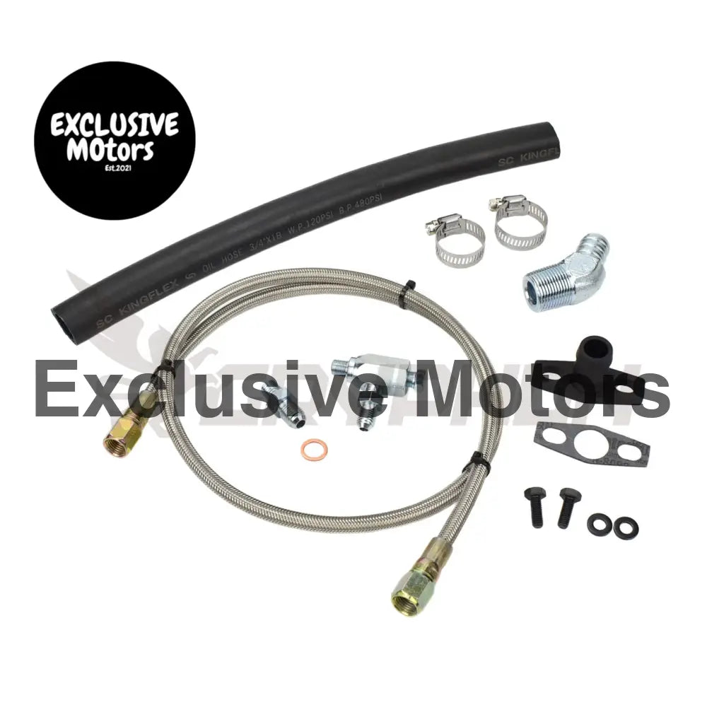 Turbo Oil Feed Return Line Kit Toyota Land Cruiser 1hz Td05h