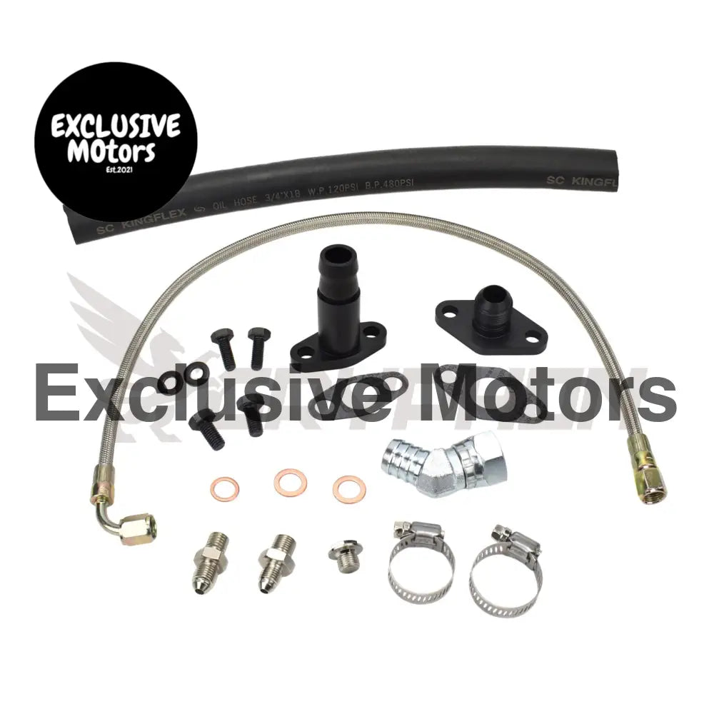 Turbo Oil Feed Return Line Kit Toyota Supra 1jz 2jz Garrett Gbc Gbc20 Gbc22