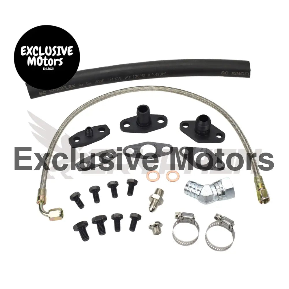 Turbo Oil Feed Return Line Kit Toyota Supra 1jz 2jz Garrett Gt37r Gt40r Gt42r