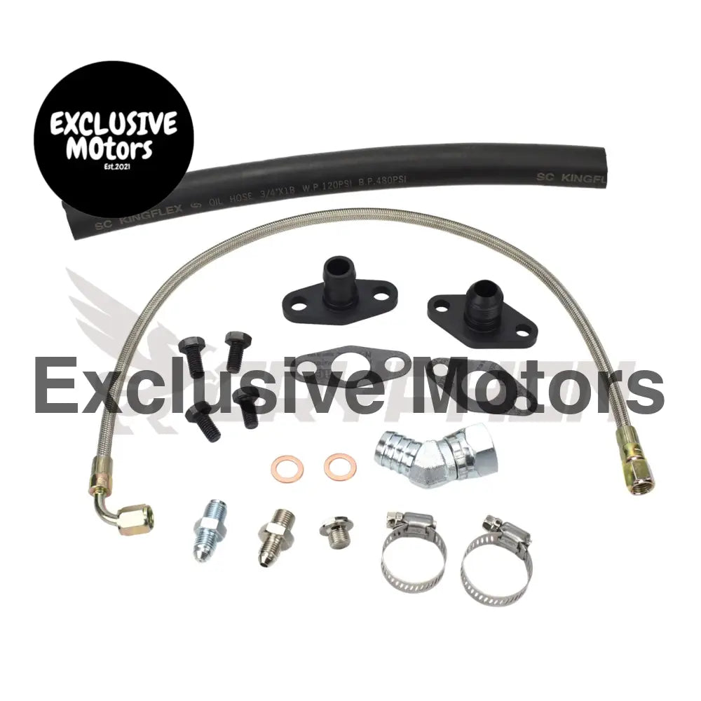 Turbo Oil Feed Return Line Kit Toyota Supra 1jz 2jz Garrett Gtw3884r