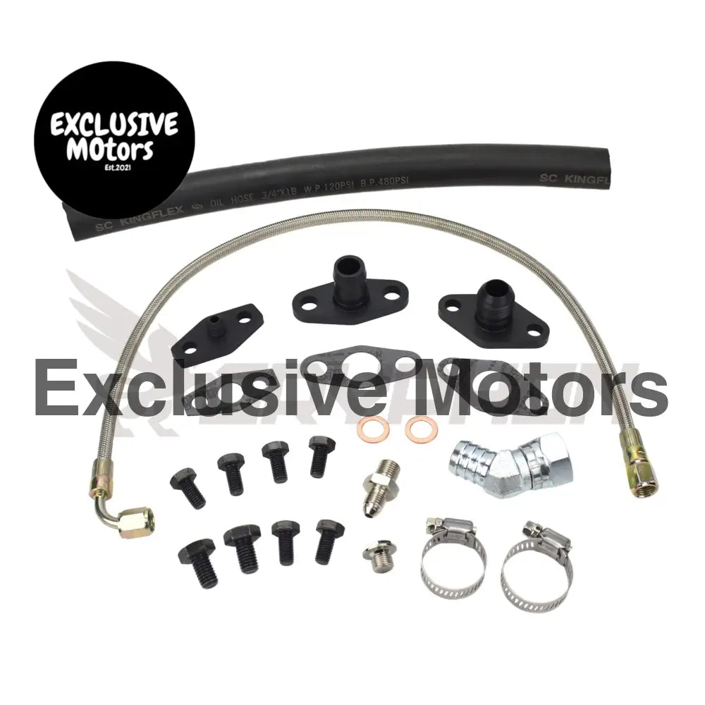 Turbo Oil Feed Return Line Kit Toyota Supra 1jz 2jz Garrett T3 T4
