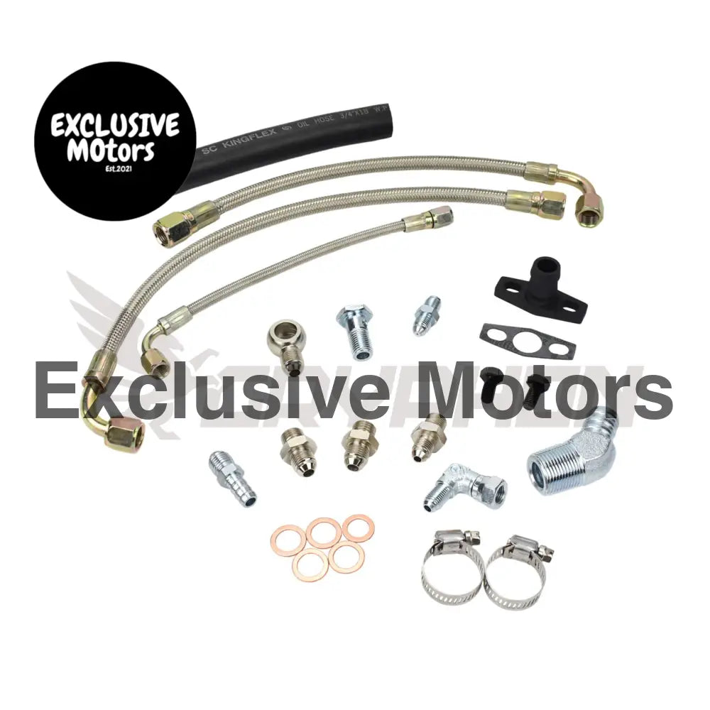 Turbo Oil Water Line Kit Nissan Rb20 Rb25 Rb30 Garrett Gt28r Gt30r Gt35r