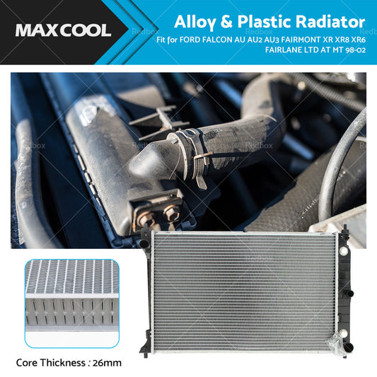 Radiator for Ford Falcon Fairmont XR XR8 XR6 Fairlane LTD 1998-2002