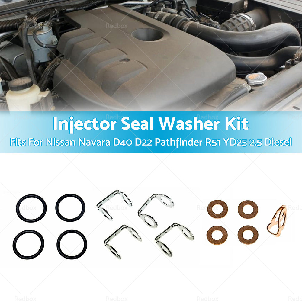 Injector Seal Washer Kit Fits For Nissan Navara D40 D22 Pathfinder R51 YD25 2. 5-2