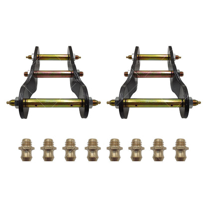 FOR MITSUBISHI TRITON ML or MN 05-15 EXTENDED GREASABLE SHACKLES 2 inch  50MM LIFT KIT-1