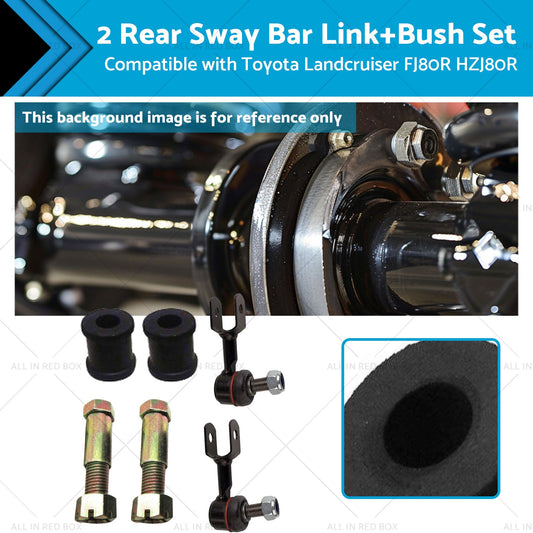 2 Set Rear Sway Bar LinkBush Suitable for 92-19 Toyota Landcruiser FJ80R HZJ80R-0